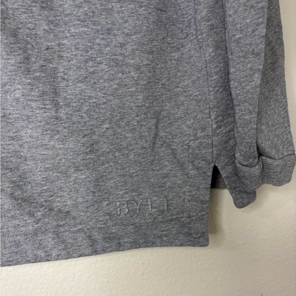 BYLT Men Gray Active Fleece Core Crewneck Sweatshirt - Picture 12 of 13